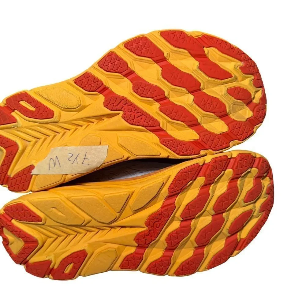 Hoka Women's Sky Blue and Tangerine Athletic Shoes Clifton 8 size 7.5 B